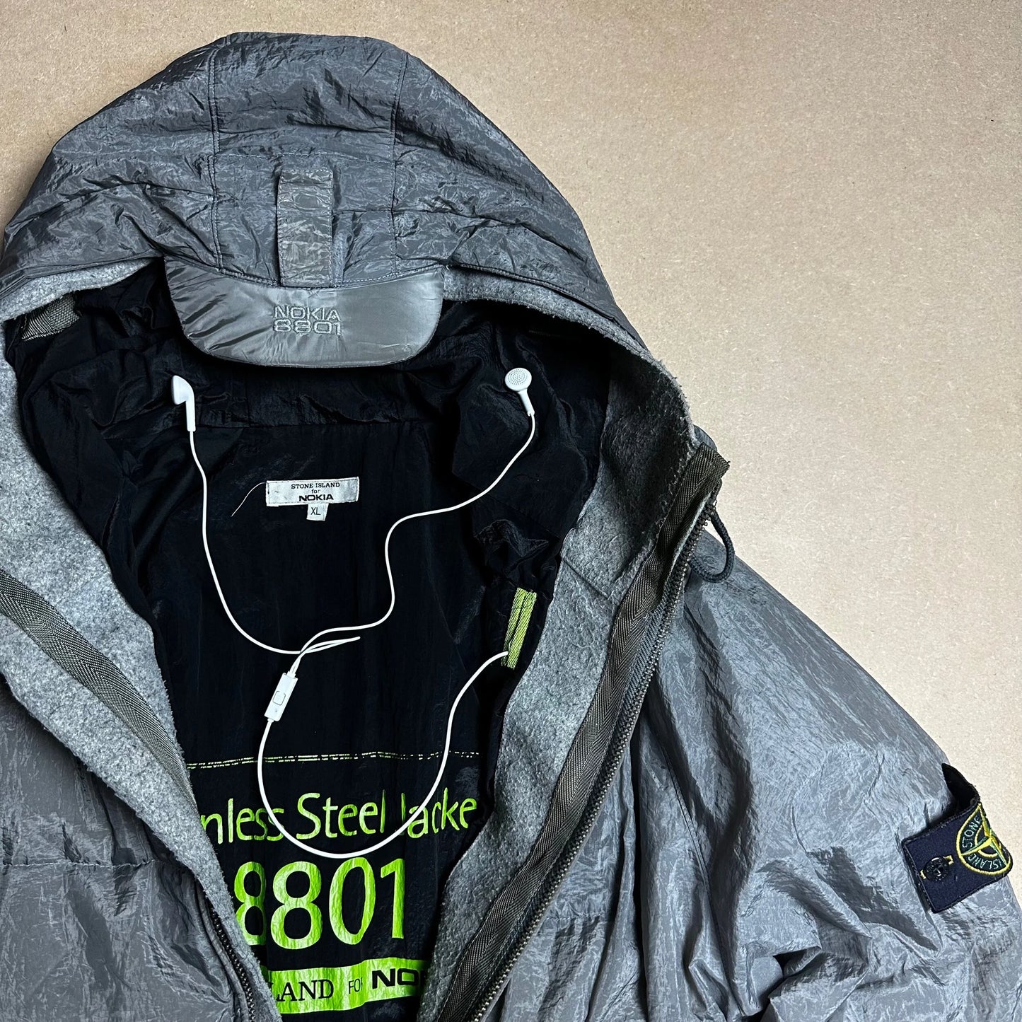2006 NYC Flagship Store Stone Island For Nokia Stainless Steel Pure Metal Shell Jacket
