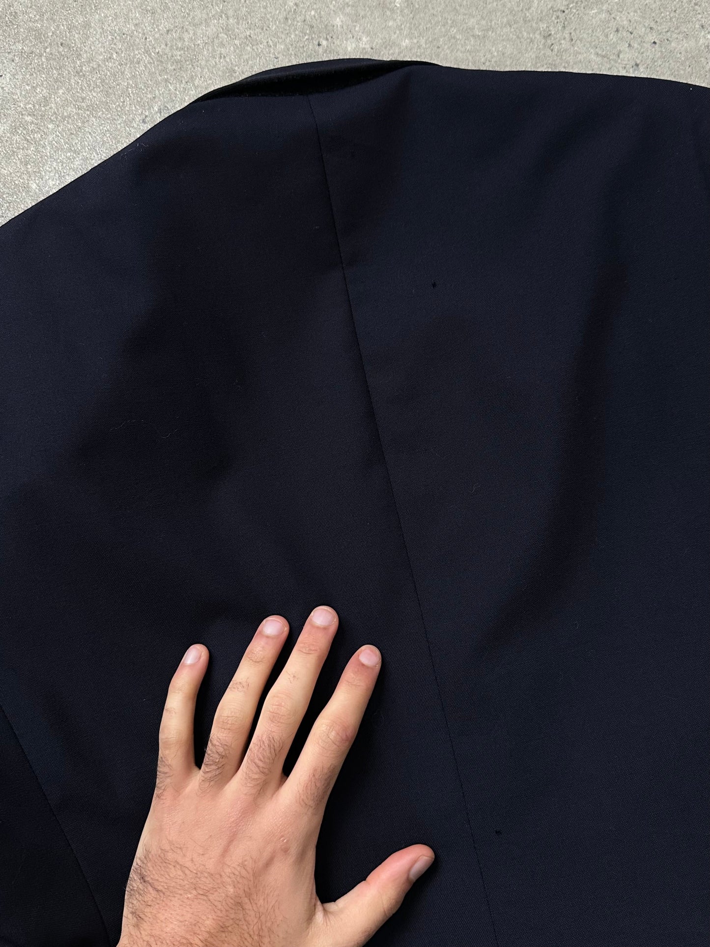 Burberry 1990s Double Breasted Bespoke Button Pure Wool Blazer - 42R/XL