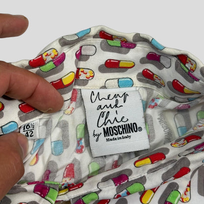 Moschino 1997 Cheap and Chic Pills Longsleeve Shirt - L | Default Title, Red