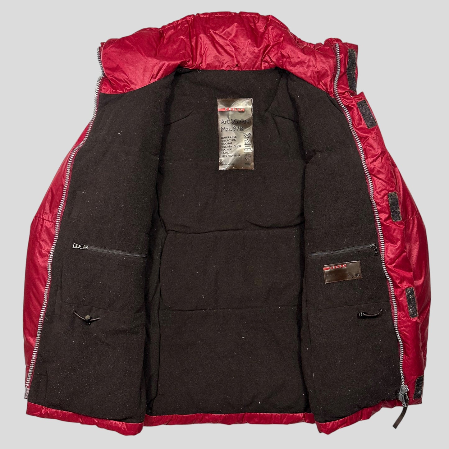 Prada Sport AW00 Nylon Down & Fleece Puffer Jacket - IT48 (M)