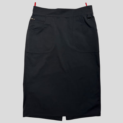 Prada Sport 00’s Nylon Stretchy Cargo Pencil Skirt - IT44 | Default Title, Black