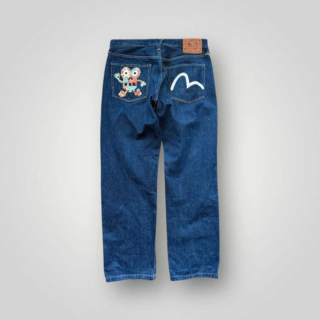 Evisu Embroidered Logo Jeans 32"x31"