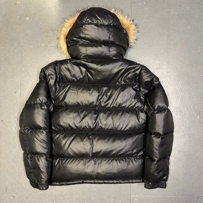 Camp 7 Fur Hood Puffer Jacket In Black ( XL )