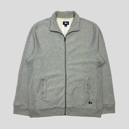 Stussy 90’s Embroidered Stock Logo Cotton Jacket - M/L | Medium, Grey