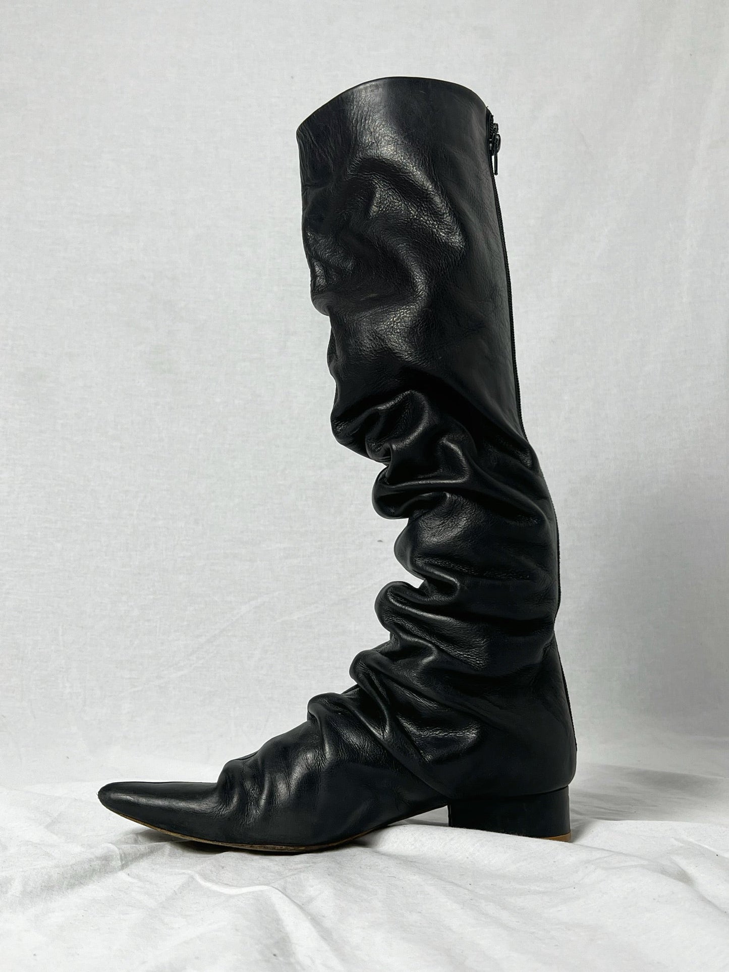 ANN DEMEULEMEESTER KNEE HIGH BOOTS | DEFAULT TITLE, Black