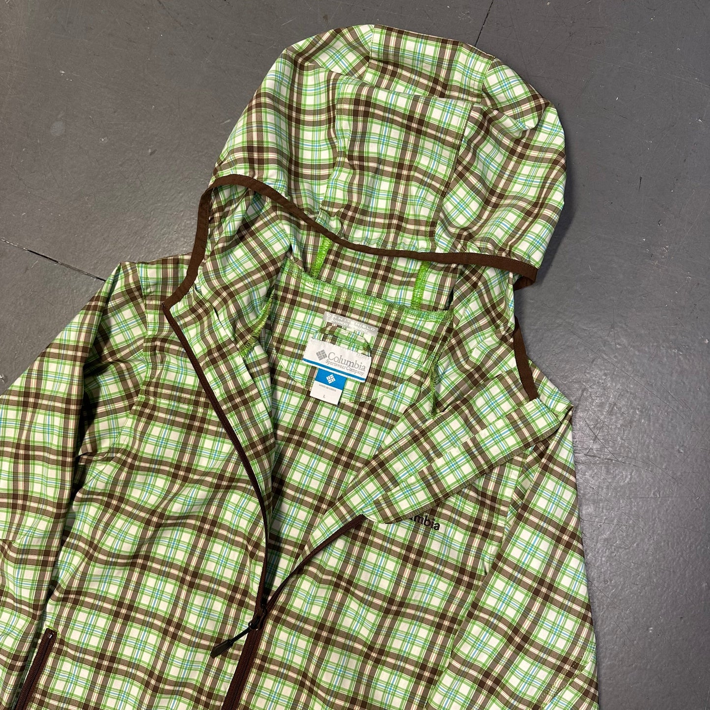 Columbia Plaid Jacket ( L )