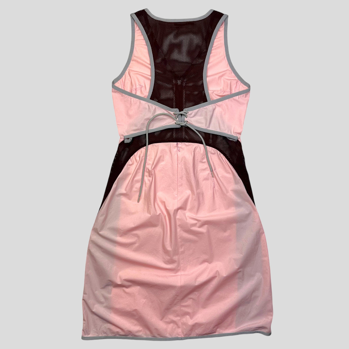Prada Sport SS00 Nylon Mesh Technical Dress - IT44 | Medium, Pink