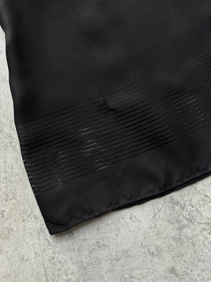 Vintage 1990s Sheer Stripe Panel Top - M