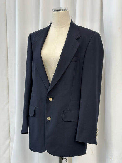 Christian Dior Monsieur 1980s Pure Wool Bespoke Button Blazer - 38R/M
