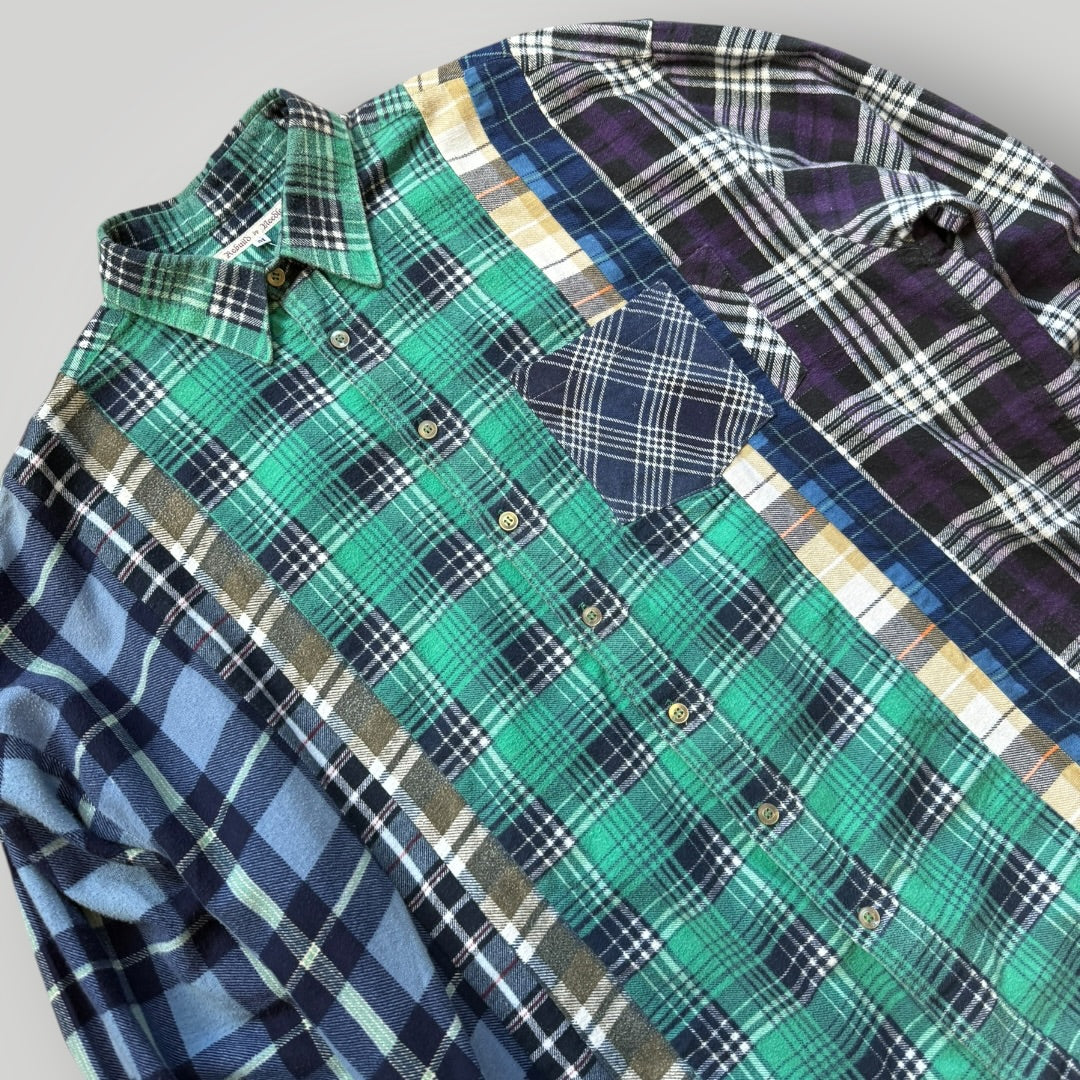 Needles Re-build Cotton Flannel Shirt M | O/S, Multicolor