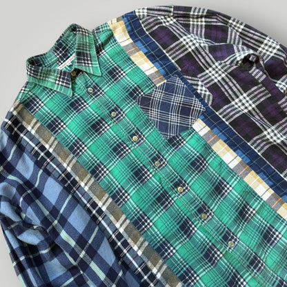 Needles Re-build Cotton Flannel Shirt M | O/S, Multicolor