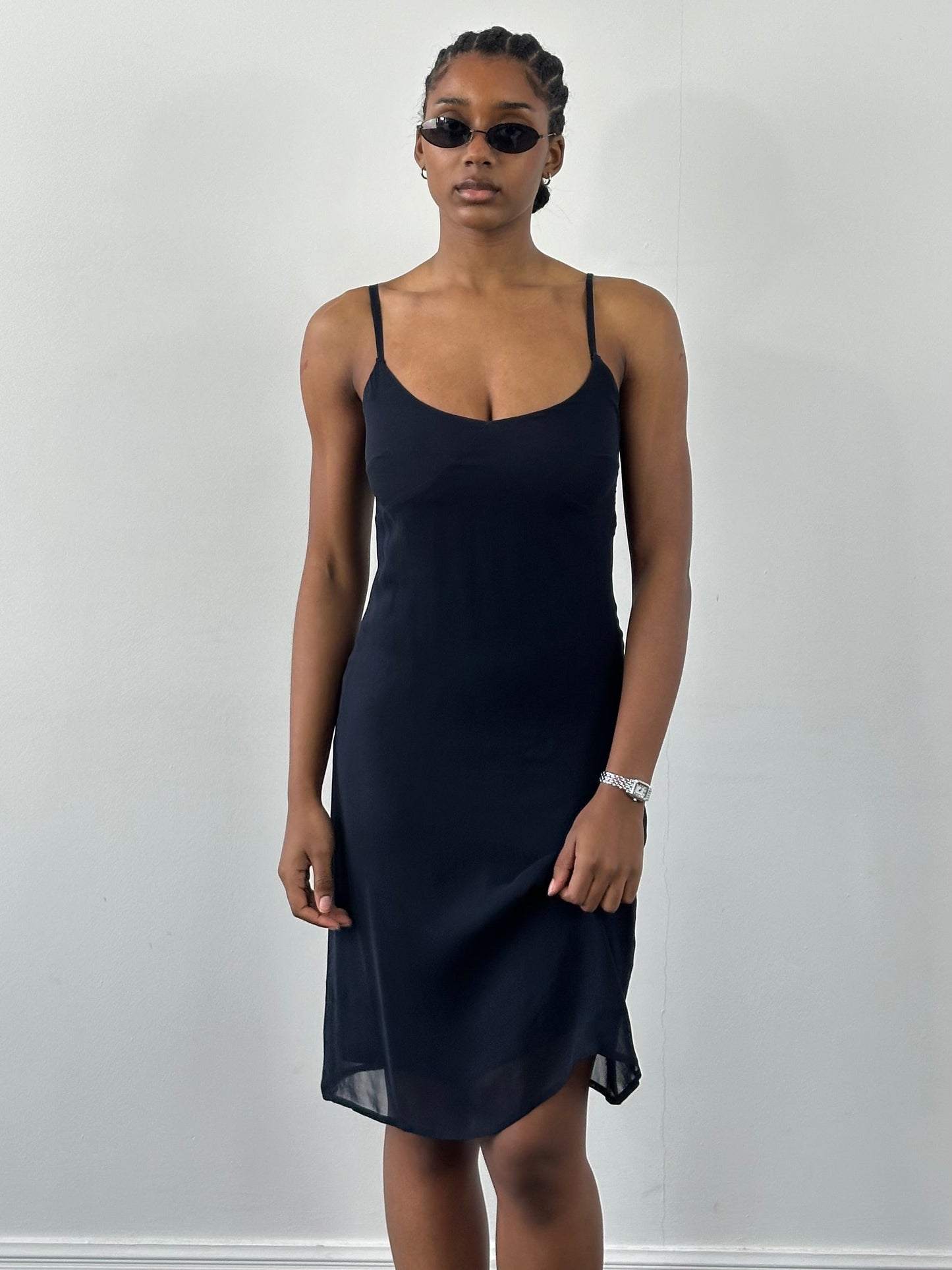 Gianni Versace Verus 1990s Sheer Slip Dress - S