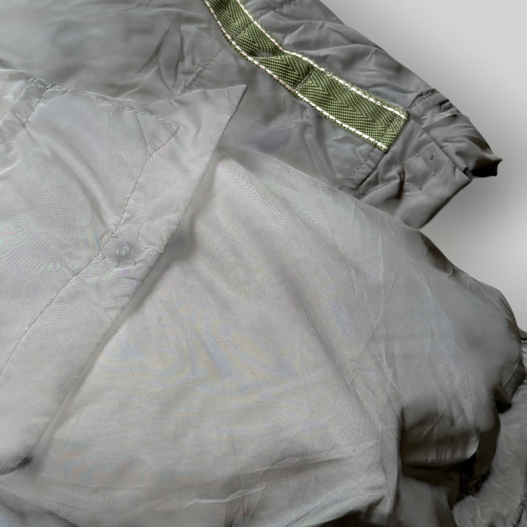 2000's Marithé François Girbaud Nylon Utility Trench Coat M | O/S, Khaki