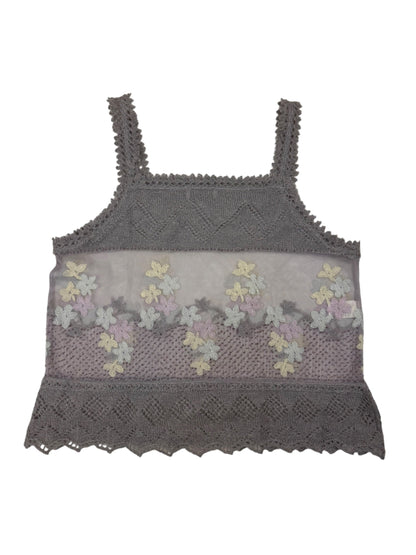 Moschino knit mesh embellished top | Grey, Grey