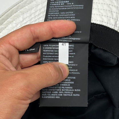 Prada Milano Nylon Bucket Hat - M | White