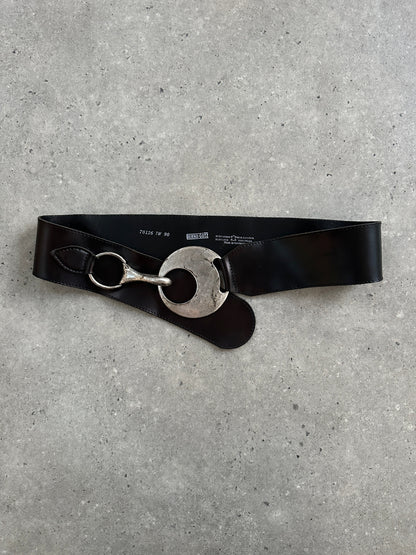 Vintage 1990s Chunky Leather Belt - W36
