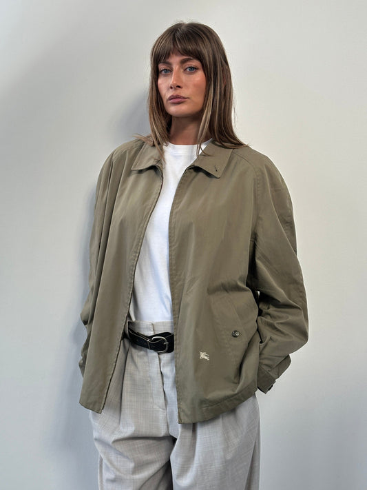 Burberry 1990s Wool Logo Bomber Jacket – XL