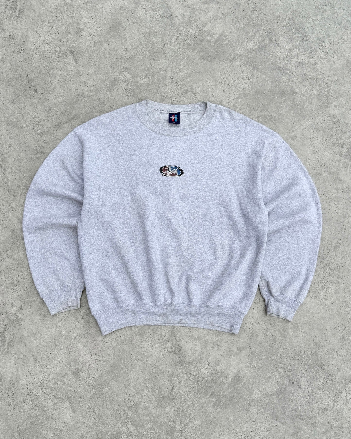 stussy 1990s heavyweight graphic sweatshirt (m) | Default Title, Grey