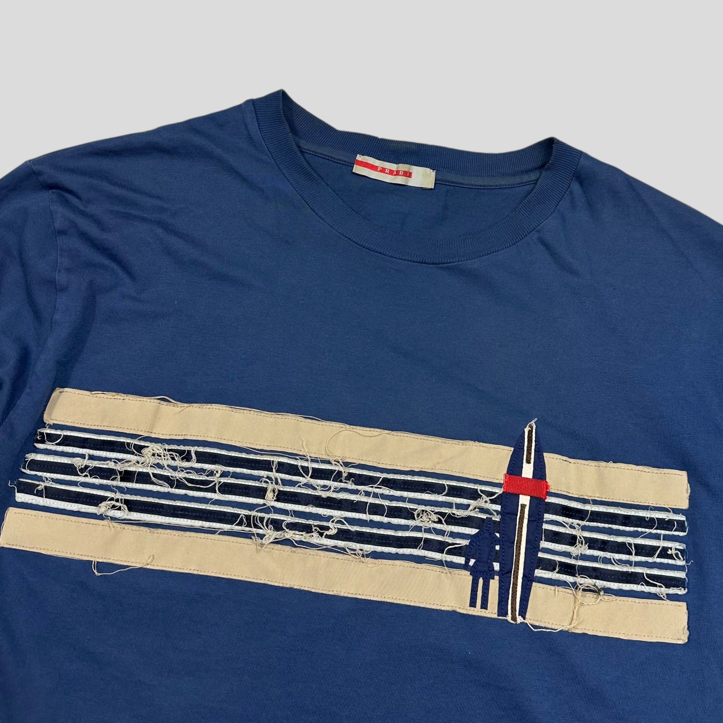 Prada Sport 2004 Embroidered Surf Logo Longsleeve T-shirt - M