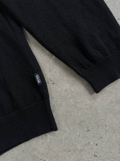 Hugo Boss Pure Wool Logo Polo Jumper - M/L