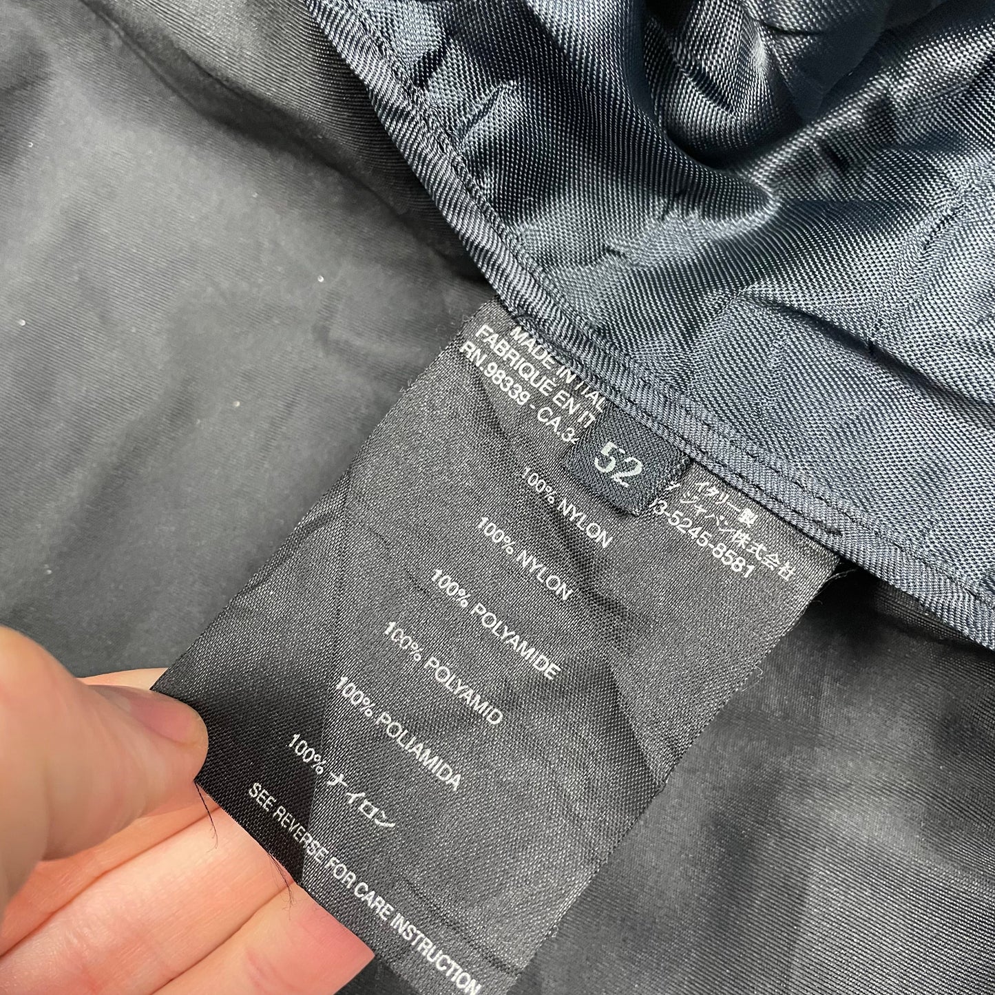 Prada Nylon Work Jacket, Size Large | O/S, Black