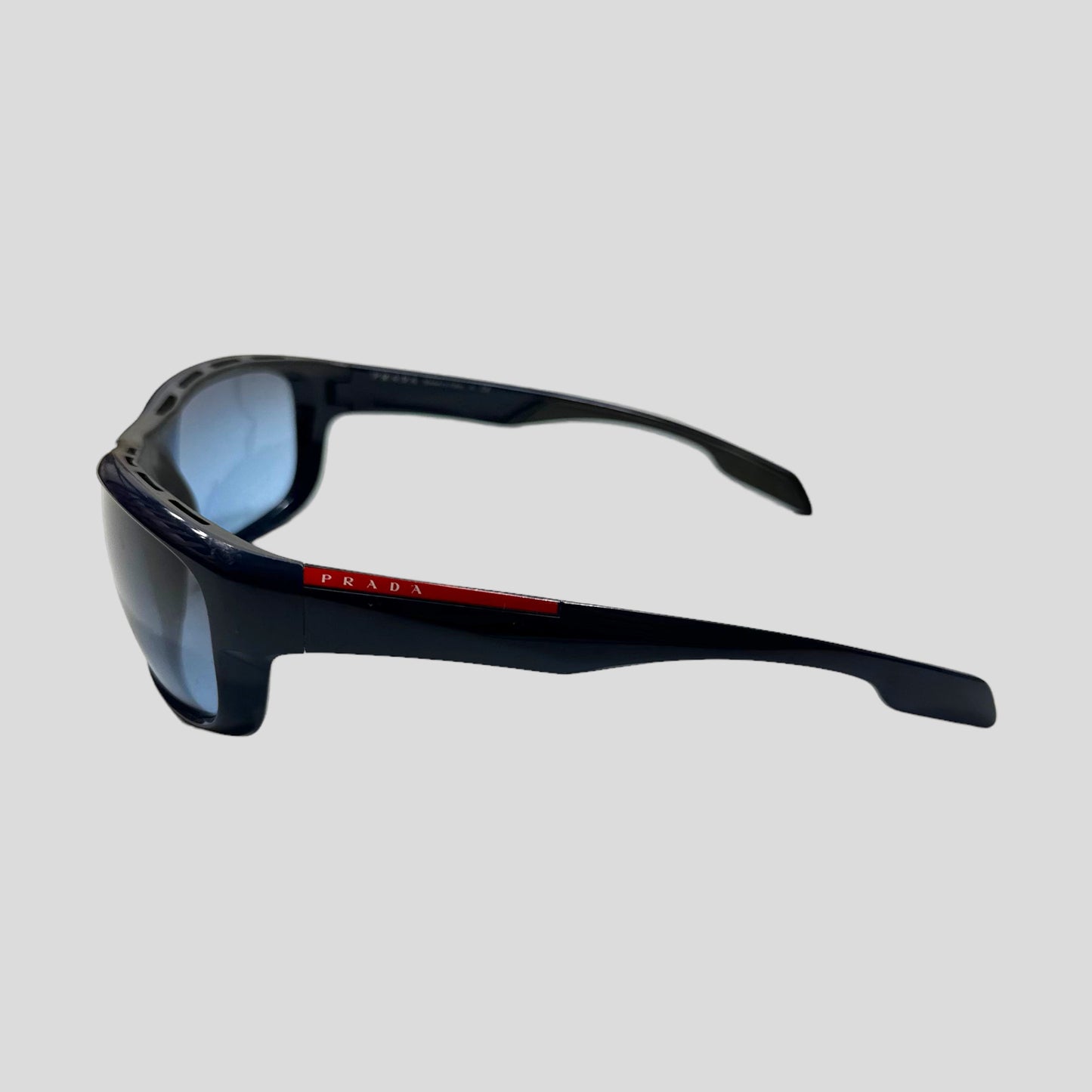 Prada Sport Wraparound Blue Sunglasses