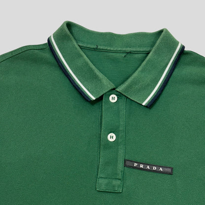 Prada Milano 2018 Forest Green Polo Shirt - L/XL