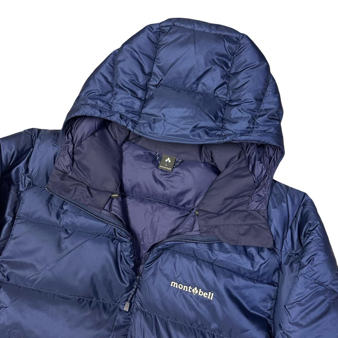 Montbell Light Alpine Down Puffer Jacket In Navy Blue ( L )