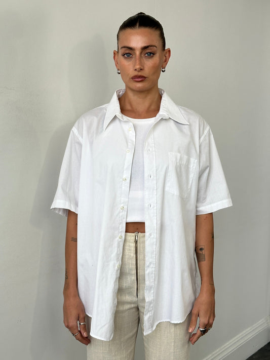 Christian Dior Monsieur Short Sleeve Cotton Shirt - XXL