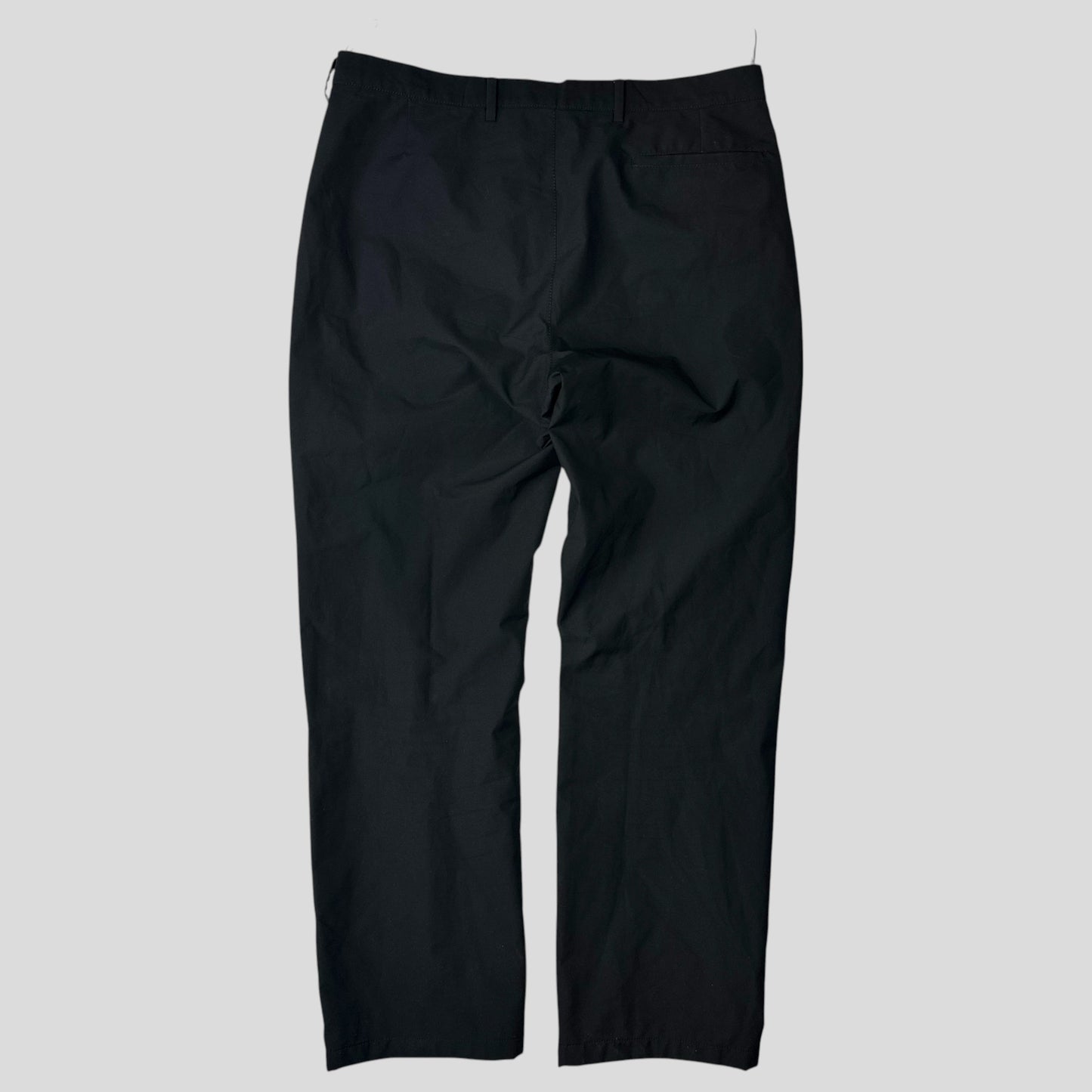 Prada Sport 00’s Goretex Black Mesh Lined Trousers - IT52 | Default Title, Black