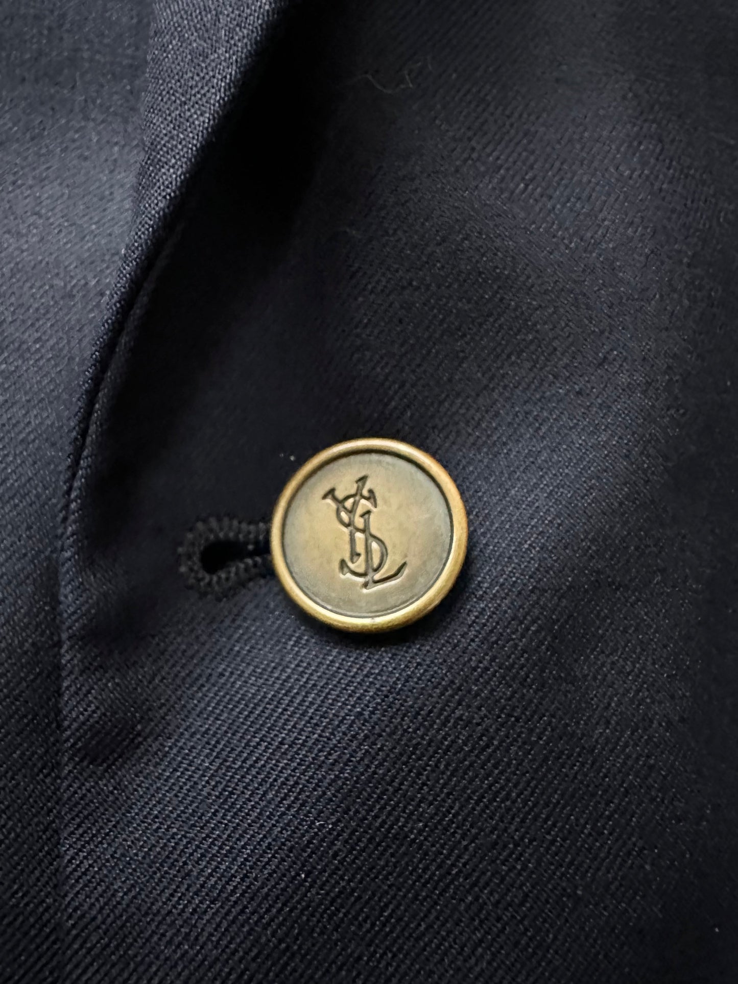 Yves Saint Laurent Menswear 1990s Pure Wool Bespoke Button Blazer - 42R/L