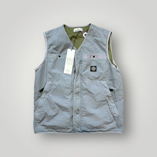 Stone Island S.I.PA/PL Seersucker-TC Waistcoat Gilet L