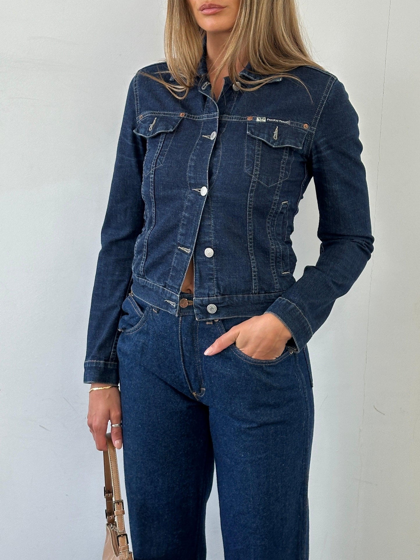 Vintage Fitted Denim Jacket - XS/S - Known Source