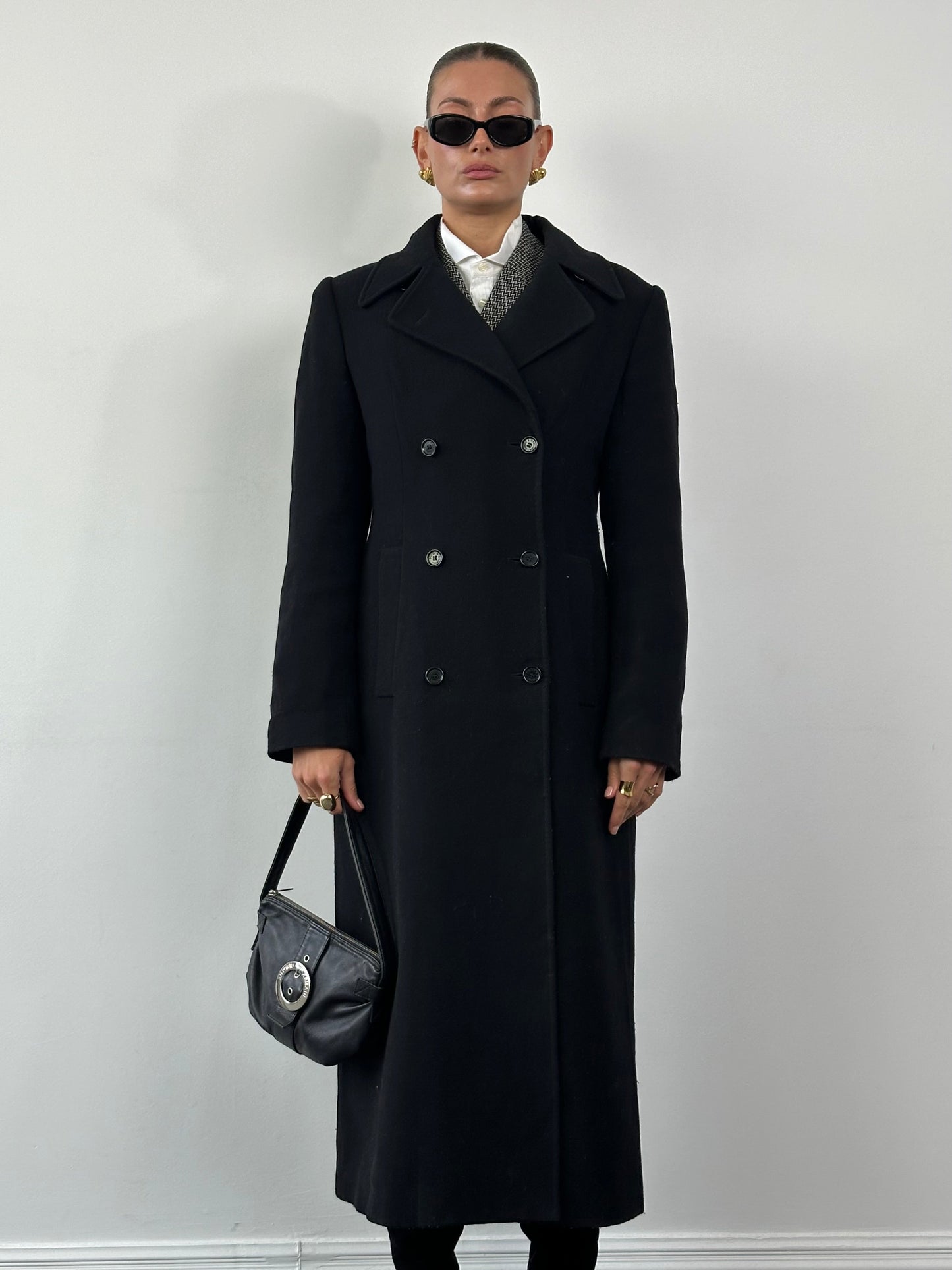 Dolce & Gabbana Wool Floor Length Double Breasted Coat - M/L