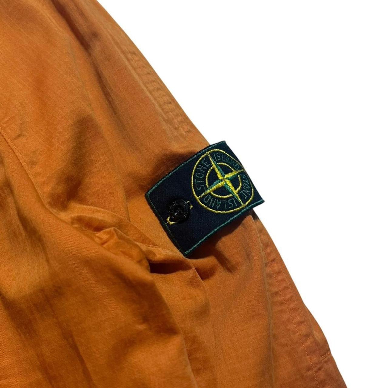 Stone Island 1997 Raso Gommato Mesh Jacket | Medium, Orange