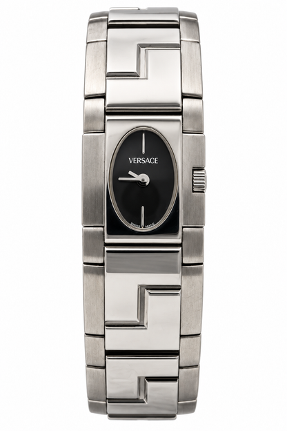 Versace ESQ99 Black Dial Greca Steel Bracelet Watch(752-VER-L). LWM864 | O/S, Black