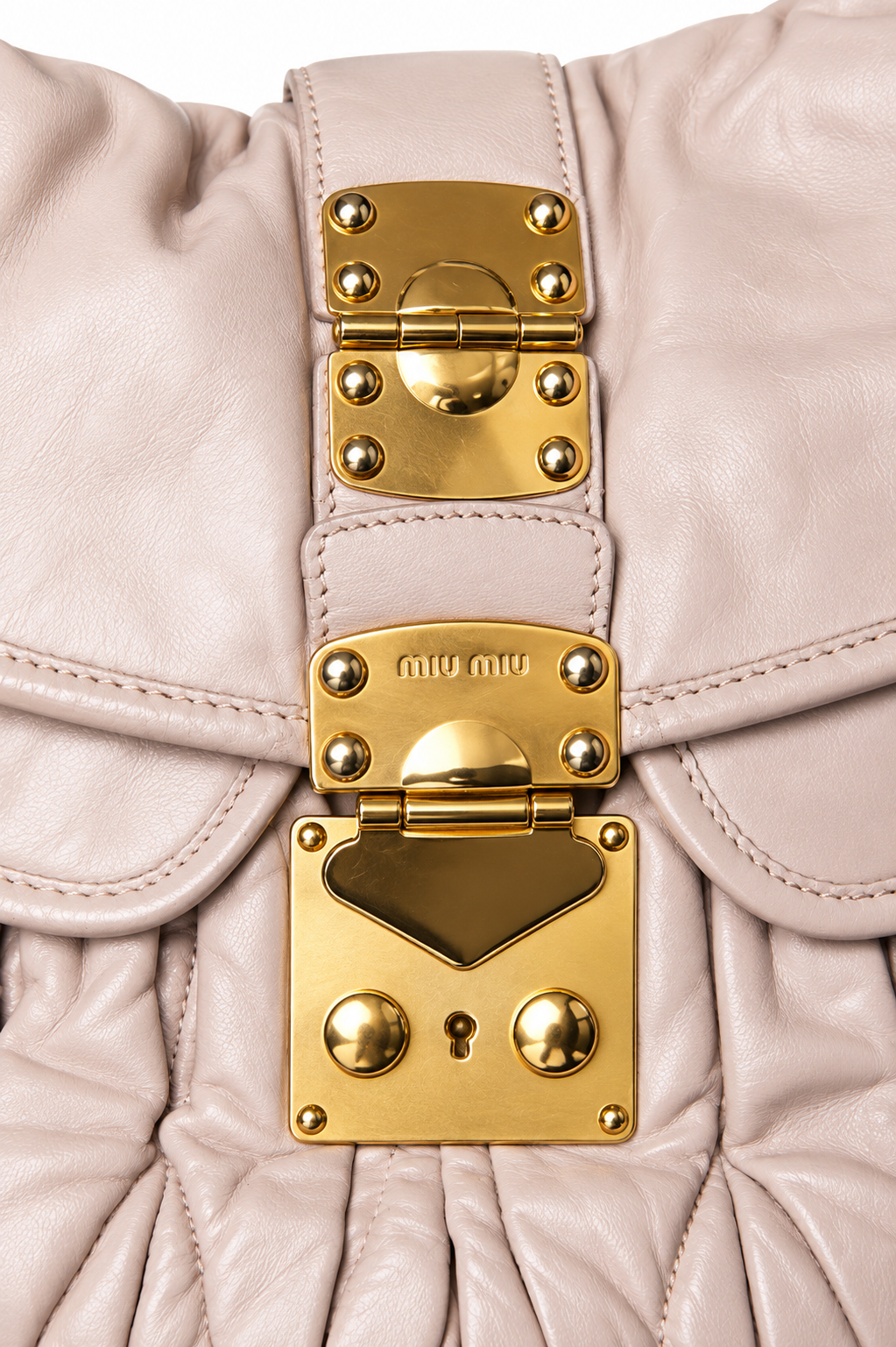 Miu Miu Matelasse Coffer Flap Pink Hobo Bag | O/S, Pink