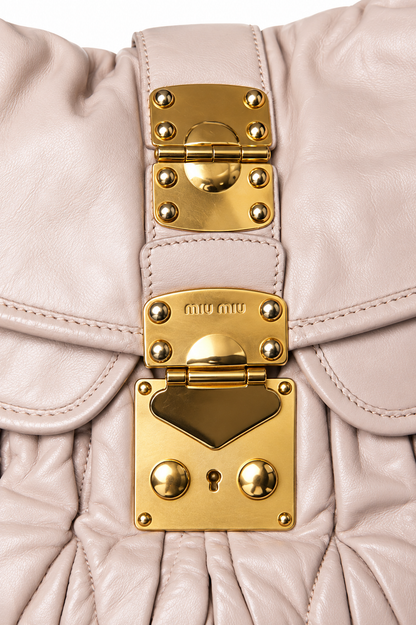 Miu Miu Matelasse Coffer Flap Pink Hobo Bag | O/S, Pink