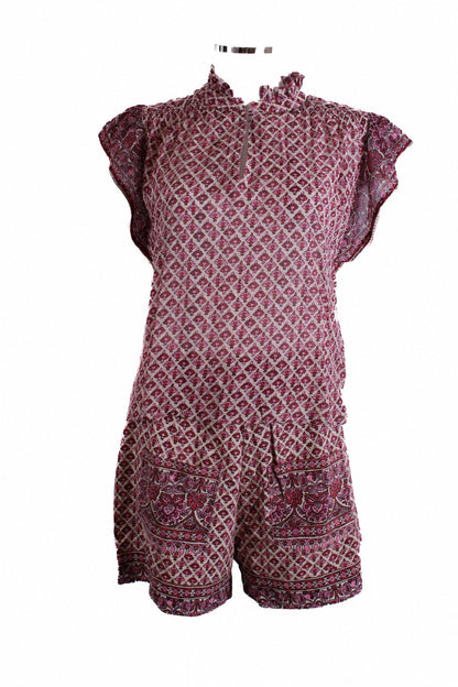 M.A.B.E Blouse/ Shorts Print Co-ord Pink/White S | Small, Pink