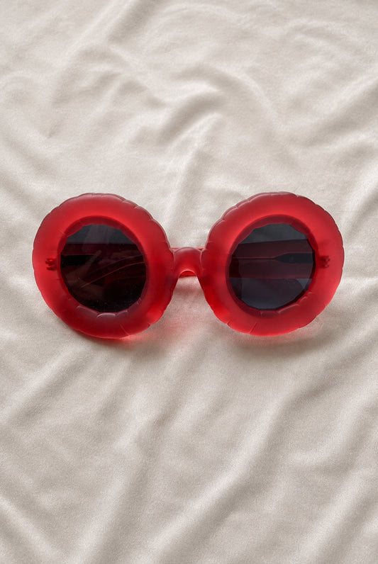 Jeremy Scott x Linda Farrow "Inflatable Pool Float" Sunglasses