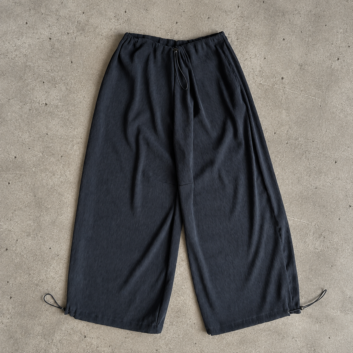 VT Rework : Custom Order Balloon Mens Trousers | Deadstock Japanese Oversized Fabric, Dark Grey