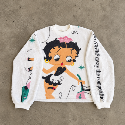 VT Rework : Custom Order - Towelling Oversized Sweater
