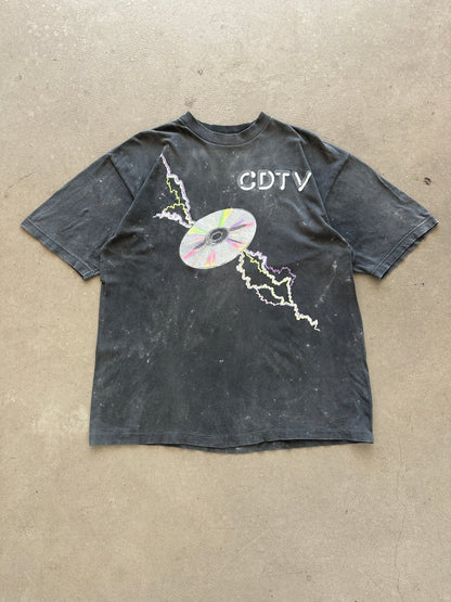 1990’s Commodore CDTV lightning T-Shirt - XL | X-Large, Red