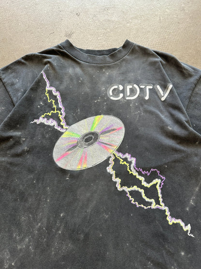 1990’s Commodore CDTV lightning T-Shirt - XL | X-Large, Red