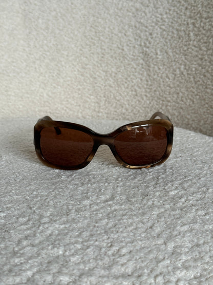 2000s Chanel Oversized Sunglasses | O/S, Bronze