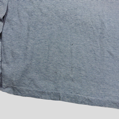 Prada Sport 2009 Blue Logo Tab Striped LS T-shirt - L
