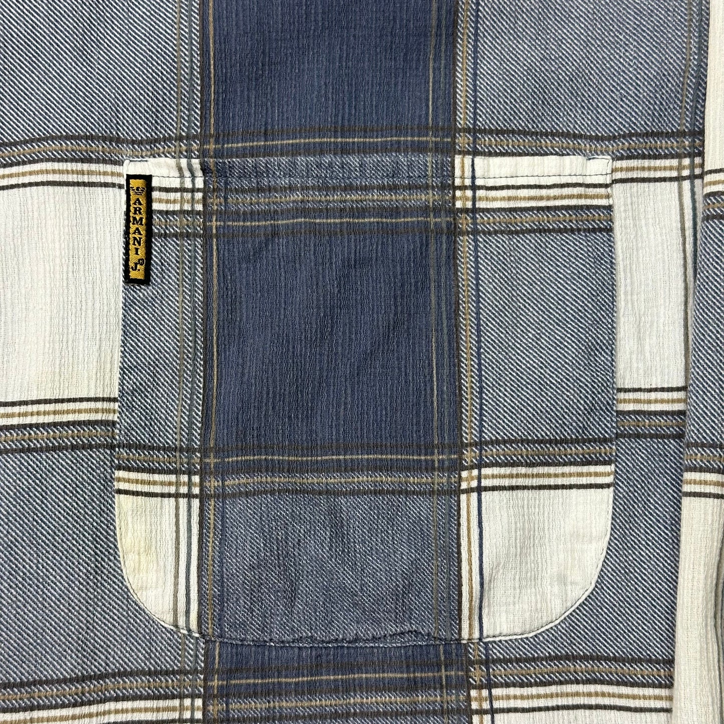 Armani Jeans 90’s Checkered Heavy Cotton Flanell Shirt - XL