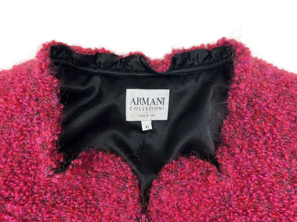 Armani Collezioni 2003 boucle cherry red jacket