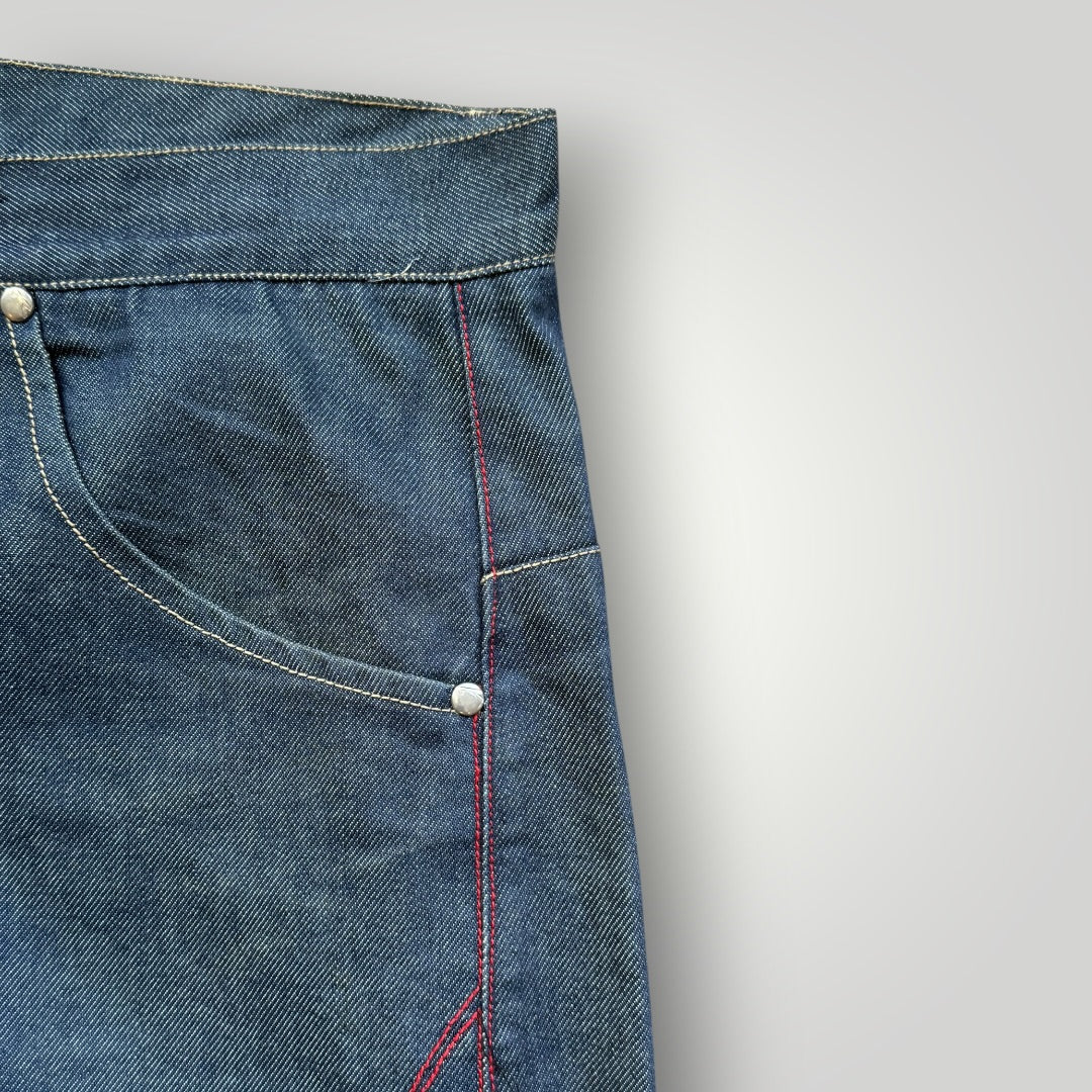 90s Levi's Engineered Jeans Twisted Denim Bootcut Jeans 31x32" | O/S, Red