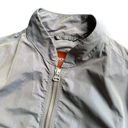2000's Hugo Boss 'Orange' Iridescent Nylon Bomber (M) | Medium, Blue